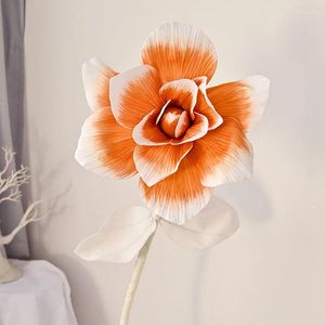 Dekorativa blommor konstgjorda stora blommor skum simulering rose magnolia bröllopsfest utomhus trädgårdsgigant