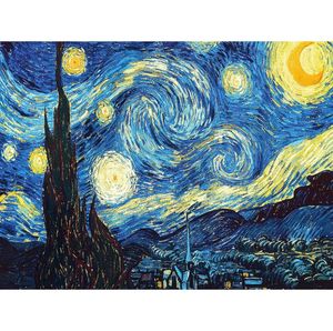 Home Dekoration DIY 5D Diamond Stickerei Van Gogh Sternennacht Kreuzstich Kits Abstrakte Ölmalerei Harz Hobby Handwerk ZX3198076