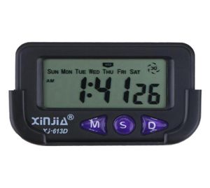 その他の時計アクセサリーカー電子デジタル時計LCD付きセカンドクロノグラフ1ボタンを備えた黒を表示バッテリー9227231