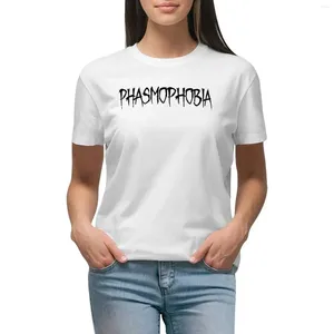 Polos femminile Phasmofobia Halloween Gift Gamer Design T-shirt Astetico abbigliamento Plus Time Time