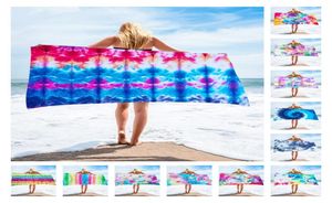 15075 cm 28 color Microfiber Square Beach Towel polyester Material Tie dyed towel Series for Adult Home Textiles T2I518286663557