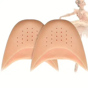 Sapatos de dança 1Pair Gel Toe Caps Soft Ballet Pointe Athlete Shoe Pads Silicone bolsa Protector com respirável