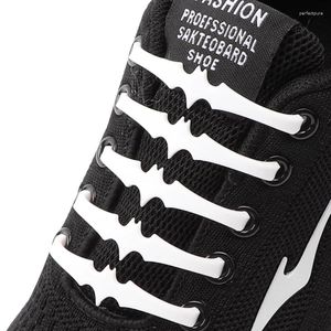 Parti di scarpe 12 pezzi di pipistrello a forma di pipistrello Shoelature siliconiche senza legami Sneaker per lacci elastici senza cravatta per bambini in gomma adulta per scarpe per scarpe