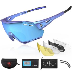 Óculos de bicicleta de bicicleta de ciclismo polarizados com x-tigre esportes de óculos de sol MTB Bike Road Bike Cycling Goggles 240425