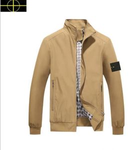 스톤 재킷 2023 패션 새로운 남자 디자이너 코트 겨울과 가을 야구 슬림 스타일 클래식 캐주얼 윈드 브레이커 코트 지퍼 재킷