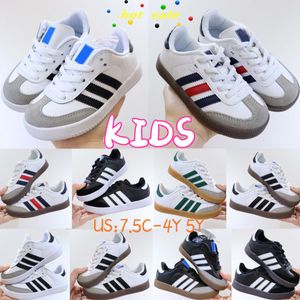 Running Toddlers Preschool Kids Scho Sneakers Sneaker Designer Casual Athletic Boys Girls Children Shoe Runner Gum Allenatori Black White Taglia 24-37