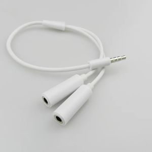 Nowy kabel 3,5 mm 1 Mężczyzna do 2 Podwójny kabel audio do słuchawki słuchawki MP3 MP4 STEREO Wtyk Gniazdo