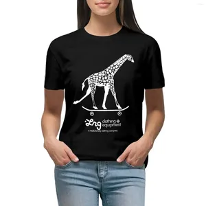 Kvinnors polos herr lrg giraffe på en skateboard t-shirt sommarkläder skjortor grafiska tees anime t-shirts för kvinnor pack