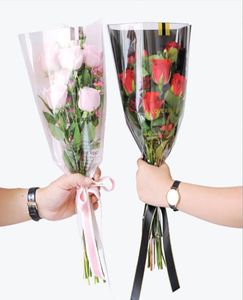 50pcslot presentförpackning omslagspapper för blommor rosblommare förpackningar papper enstaka rosblommor gåva bröllop blommig paket2888717