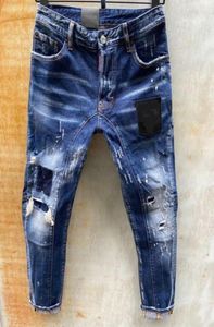 Oändliga män kvinnor jeans högkvalitativa hiphop -denim byxor broderededy trasiga gör gamla hål streetwear jeans 45663143082591685