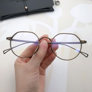サングラスフレーム日本の手作りチタン近視眼鏡フレーム男性