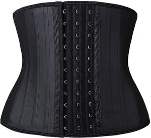 Kort överkropp korsett midjetränare latex kropp formade kvinnor mage shaper mag mantel slimming bälte modellering band viktminskning 240429