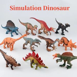 Simulering Mini dinosaurie Animal Doll Toys, Plastic Learning Puzzle Toys Set Animal Theme Party Supplies påskägg Birthday Cake Juldekorationer 25 Style DHL