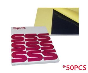 50 pcslot Tattoo Transfer Paper A4 Size Spirit Master Tatoo Paper Thermal Stencil Carbon Copier For Tattoo Supply dropship4603253