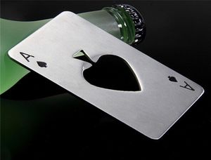 1PCCScCreative Poker em forma de garrafa pode opner aço inoxidável cartão de crédito Tamanho do cassino Opner Abrelatas abrebotellas9612895
