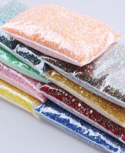 Nagelkonstdekorationer Big Bag 4mm 50000st Jelly AB Colors Harts Rhinestones 3D ädelstenar Rund Non Fix Stones -applikationer för Craft DIY A3755269