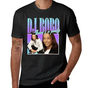 Herrtankstoppar DJ Bobo 90-talsstil EuroDance T-shirt anpassade skjortor Grafiska tees t för män