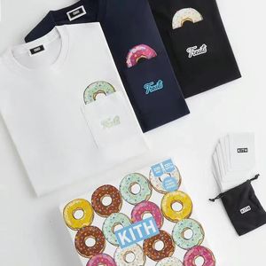 2024SS KITH FW behandlar t-shirt män kvinnor 1 1 hög kvalitet överdimensionerad t-shirt donut special tee topps kort ärm y2k 240423