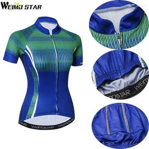 Gacche da corsa Weimostar Women 2024 Pro Team Cycling Jersey in sella alla roupa Ciclismo Abbigliamento estivo Summer MTB Bike Tops