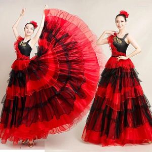 Stage desgaste da moda Plus Tamanho Espanhol Flamenco Dress Feminino dança da barriga de performance linda equipe cigana fantasia