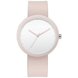 Armbanduhr Minimalismus für Frauen 41 -mm -Gehäuse mit PVD -Oberflächen -Gummi -Gurt D240430