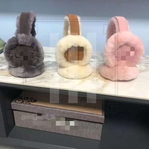 uggg ear mu sheepskin furデザイナーEarmu Metal Backle汎用カバー冬のファッション女性と男性向けの高品質のEar WarmerロゴUggslippers Ear 722