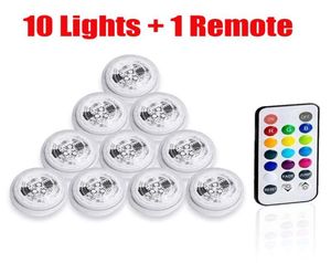 10 PCSLOT LED RGB RGB Submersível Aquário Submerso Fish Tank Bar Vaso Vaso Light Tealight Candle Light Para aniversário de aniversário de aniversário4663043