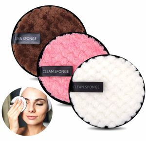 Makeup Remover Pads Microfiber återanvändbar ansiktshandduksmakeup Torkar tygtvättbara bomullsdynor hudvård rengöring puff j15464115529