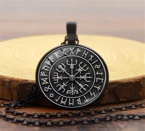 Anhänger Halsketten Norse Wikinger Männer Frauen Schmuck Geschenk Vegvisir Kompass Nordische Runen Odin Kette Halskette für Amulet6502283