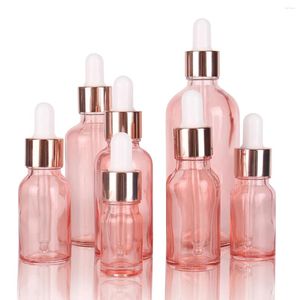 Garrafas de armazenamento 1 peça 5ml 10ml 15ml 20ml 30ml 50ml 100ml Garrafa de gotas de vidro com pipeta para óleos essenciais cosméticos produtos de laboratório