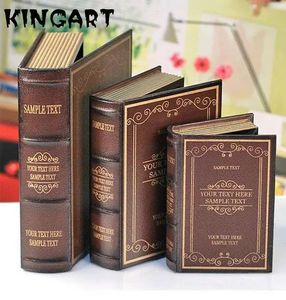 Sahte Kitap Saklama Kutusu Oturma Odası Aksesuarları Ofis Dekorasyon Kitaplık Retro Organizatör Sahte Kitaplık Ahşap Kitap Kutusu A578 240428