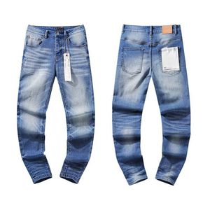 2024 Purple Mens Jeans Designer gör gamla tvättade jeans leggings raka byxor brevavtryck för kvinnor män avslappnade långa stil byxor
