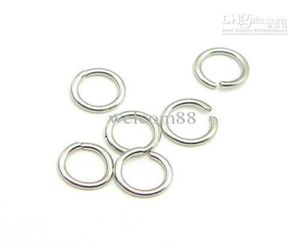 100pcslot 925 Sterling Silver Open Jump Ring Accessori Split Rings Accessorio per gioielli artigianali fai -da -te W50089806185