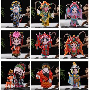 Peking Opera Masken kreative dreidimensionale Charaktere Kühlschrank Aufkleber Magnetische chinesische Stildekoration 240429