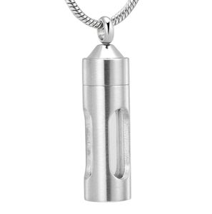 ZZL061 Eternal Hourglass Locket Glass Open Container Cylinder Tube Cremation Pendant Necklace Ashes Urn For Pethuman Memorial Jew7572722