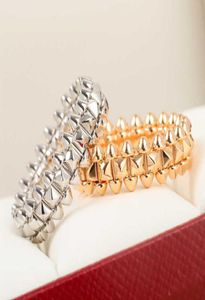 Najlepsza marka pure 925 srebrna biżuteria Kobiety mężczyzn Punki Punrs Silver Rock Hipenge Pierścienie zaręczynowe Pierścienie geometryczne 9755119