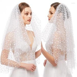 Bridal Veils 2 Tier Tulle With Comb For Bachelorette Party Hen Wedding Simple Short