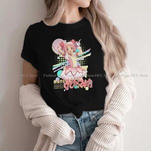 Kadın Tişörtleri Puella Magi Madoka Magica Anime Polyester Tshirts Sevimli Baskı Gömlek Trend Giysileri