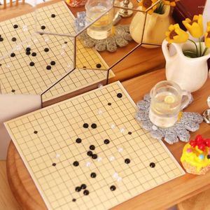 Decorative Figurines 1:12 1:6 Miniature Go Model DIY Handmade Doll House Chess Game Desktop Ornament Home Decoration Accessories