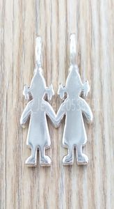 Sweet Dolls Pendant Authentic 925 Sterling Silver pendants Silver Fits European bear Jewelry Style Gift Andy Jewel 4159001751283241