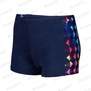 Men's Swimwear Summer Quick-dry Swimming Trunks Shorts Men Swimsuit Beach Pants Print Bathing Suit Plus Size 2024