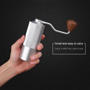 Mill Portable Manual Coffee Grinder CNC Stainless Steel Espresso Hand Bar Accessories Tool Grain Grinders Maker 240423