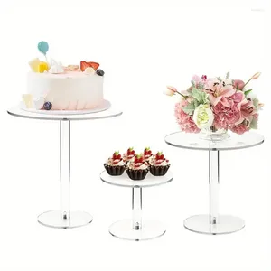 Party Supplies 1Pcs Transparent Acrylic Cake Stands Show-Stopping Display For Desserts And Cupcakes Perfect Weddings Birthdays