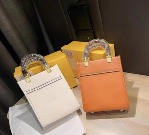 Top Quality Roma Sunshine Mini Leather Tote Shopper Purses Brown Ivory Crossbody Shoulder Messenger Bags Designer Luxury Handbags 6235491