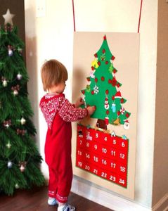 Czułem kalendarz adwentowy choinki Wiszący Ozdoba Narodzenia Odliczanie Dekoracje świąteczne na domowy prezent dla dzieci na Nowy Rok 4836186