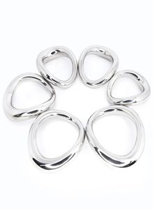 Stainless steel penis bondage lock cock Ring Heavy Duty male metal Ball Scrotum Stretcher Delay ejaculation BDSM Sex Toy men9360701