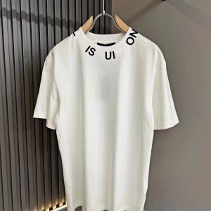 2024 Advanced Version Womens T-Shirt France Trendy Clothing Two V Letter Graphic Print Couple Fashion Cotton Round Neck Xxxl 4XL Short Sleeve Tops Tees