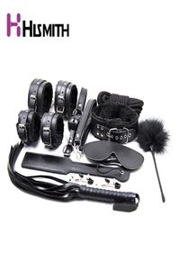 10 pezzi di bondage intima set nero set pluhese giocattolo s whip slave gag gag maschera clip di latte ecc.