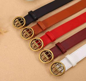 2021 new women039s belt color cow leather Paris B family belt fashion versatile decorative skirt1671356