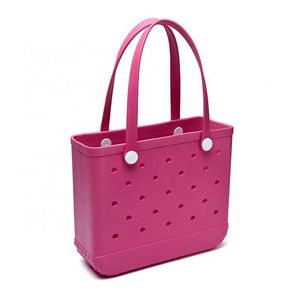 Fashion Oversized Basket Bag EVA Summer Beach Ladies Vacation Shopping Small Rubber womens handbags